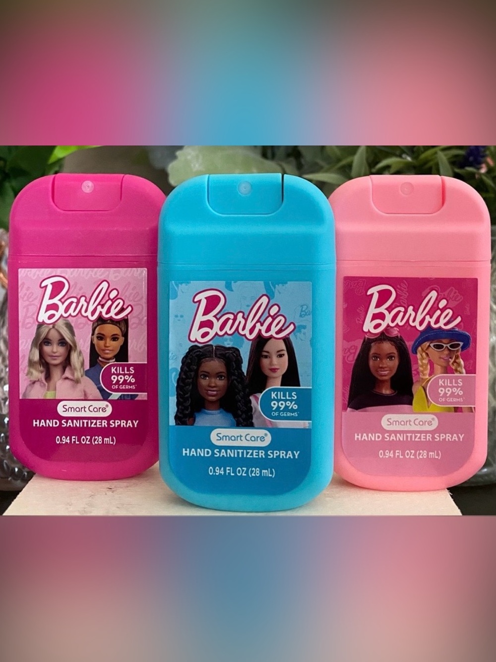 🆕💕 SMART CARE LIMITED EDITION “BARBIE” HAND SANITIZERS SET OF 3. BRAND NEW!